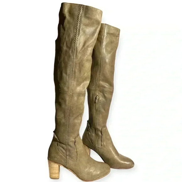 Free People women's taupe over the knee boots size 41 - Picture 1 of 12